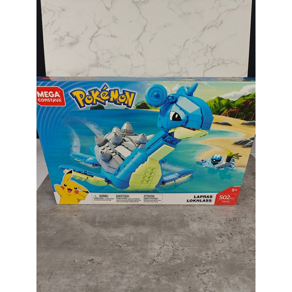 Mega Construx Pokemon Lapras 2018 Sealed 502 Pieces FWJ49